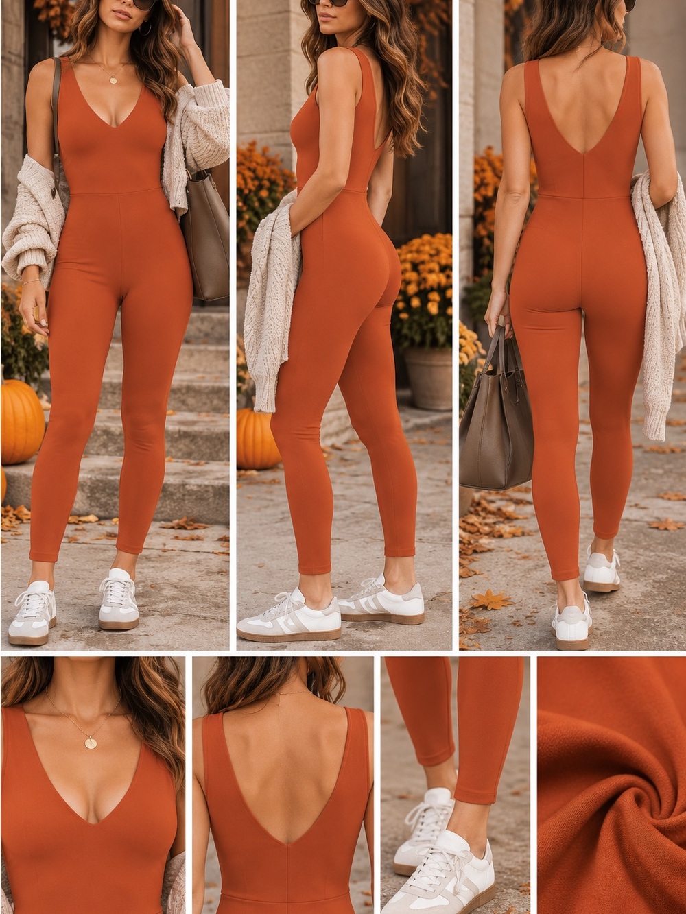 Wilfred Rhone Jumpsuit in Rust